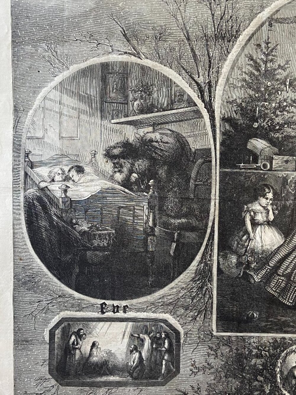 THOMAS NAST SANTA CLAUS, CHRISTMAS MORNING 1863, SANTA